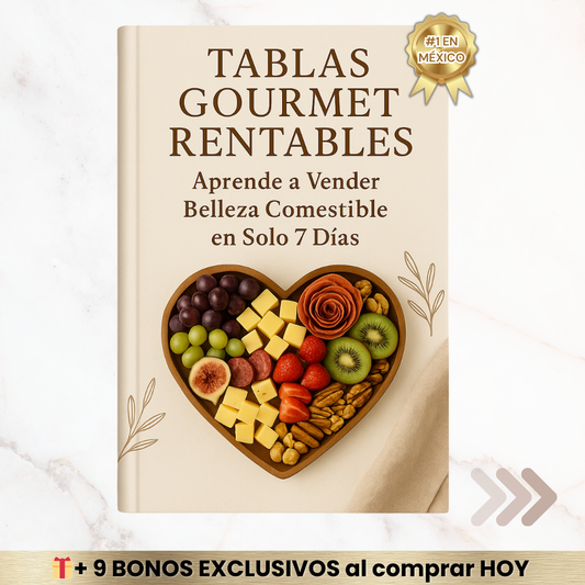 ✨Libro Digital Tablas Gourmet Rentables en solo 7 días + 9 BONOS🎁